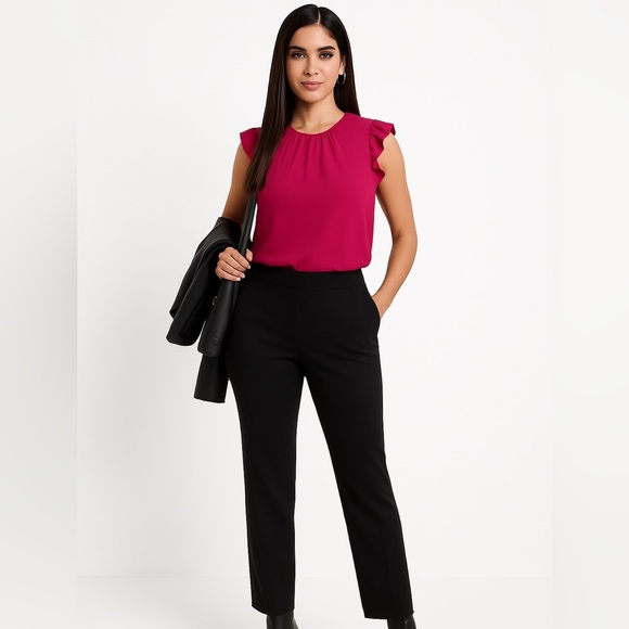 Banana Republic Pants - NWT! Banana Republic Black Cropped Avery Dress Pants - 14 tall  💛🩵